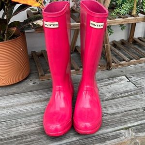 Hot Pink Hunter Boots